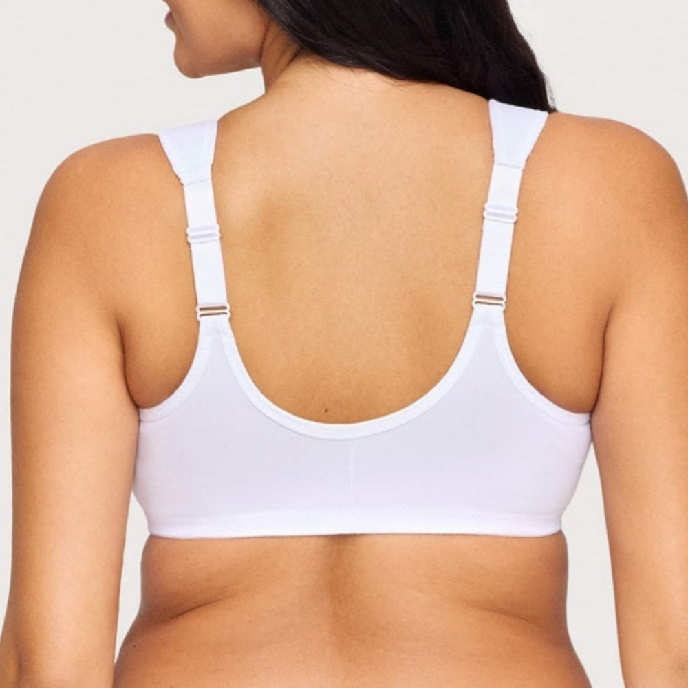 Glamorise Women's White Full Figure Wonderwire Front Close Bra #1245 Size 42B. - Picture 3 of 10